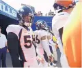  ?? ADRIAN KRAUS/AP ?? Broncos outside linebacker Von Miller (58) believes President Trump’s words were an assault on free speech.