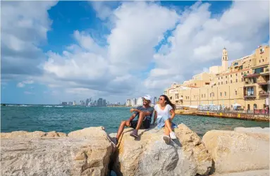  ?? (Photo by Yoram Reshef) ?? Lowy Students in Jaffa port