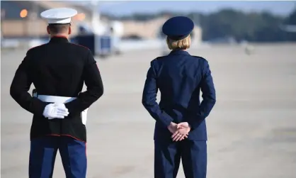  ?? Photograph: Saul Loeb/AFP/Getty Images ?? The number of suicides across the military increased from 511 in 2017 to 541 in 2018.