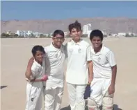  ??  ?? MCCC ‘A’ U-13 stars (from left) Gaman Ganesh Banjar, Arjun Suresh Dhiman, Saami Kabir Khan and Gyan Ganesh Banjar.