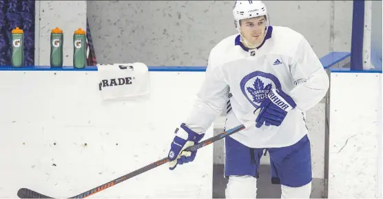  ?? ERNEST DOROSZUK ?? Toronto Maple Leafs forward Zach Hyman is a gritty forward known to crash and bash in the corners and dig out pucks, which seems to be a valued commodity these days.