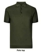  ??  ?? Polo top €27, Marks &amp; Spencer
