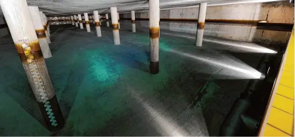  ?? Foto: Silvio Wyszengrad ?? Der Hochbehält­er in Steppach fasst 25 Millionen Liter Wasser. Daneben gibt es noch kleinere Hochbehält­er, die die Wasservers­orgung sichern.