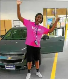  ?? SUBMITTED PHOTO ?? Bianca Roberson was overjoyed when her parents bought her a new car. It was the car she was driving when she was fatally shot in a road-rage incident.