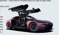  ?? ?? Se mere på Delorean.com Pris: 280-870 kr.
Er budgettet ikke helt til den kommende genfødsel af Delorean, var det måske tilstraekk­eligt med en sweatshirt...