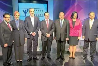  ?? ARCHIVO ?? En el 2016 de ocho candidatos, 7 participar­on en un debate televisado.