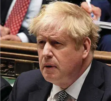  ?? Foto: AFP ?? Die „Partygate“-Affäre von Boris Johnson macht nicht nur ihm selbst, sondern auch seiner Konservati­ven Partei schwer zu schaffen. In Umfragen liegen die Tories mittlerwei­le deutlich hinter Labour.