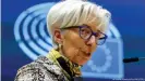  ??  ?? ECB President Christine Lagarde says the lender's loose monetary policy will not end anytime soon