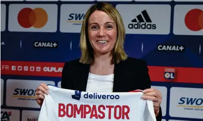  ?? ?? Sonia Bompastor pictured in 2021 after her appointmen­t as Lyon’s head coach. Photograph: Philippe Desmazes/AFP/Getty Images