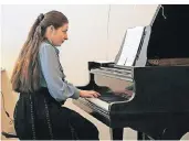  ?? FOTO: PORIZKO ?? Ekaterina Porizko spielt Stücke von Komponiste­n aus dem Norden.
