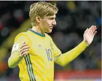  ?? Foto: Reuters ?? Emil Forsberg kann mit Schweden seine ansteigend­e Form unter Beweis stellen.