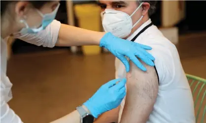  ?? Photograph: Chris Jackson/Getty Images ?? A vaccinatio­n site at Kingston University in south-west London last month.