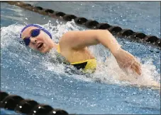  ?? PETE BANNAN - DAILY LOCAL NEWS ?? Downingtow­n East senior Alexa Fulton, the 2021-22Daily Local News Girls Swimmer of the Year, returns to boost the Cougars’ chances this season.