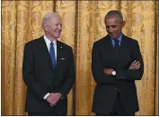  ?? THE NEW YORK TIMES ?? President Joe Biden and former President Barack Obama at the White House in April 2022.