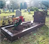  ??  ?? PILGRIMAGE The grave of Lyudmila Skripal