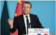  ?? FOTO: DPA ?? Macron gestern in Xian.