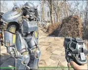  ??  ?? “Fallout 4” takes customized players into the game world, and the storytelli­ng in the game is top notch.