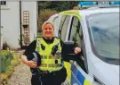  ??  ?? PC Laura Evans from Police Scotland.