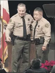  ?? Mel Melcon Los Angeles Times ?? UNDERSHERI­FF Tim Murakami, right, denied Deputy Andrew Rodriguez’s claims of retaliatio­n.