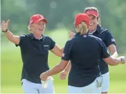  ?? MORGAN TIMMS, AP ?? Cristie Kerr’s 3 and 2 victory sealed Team USA’s win Sunday.