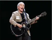  ?? Jimmy Jeong/The Canadian Press via AP ?? In this May 16 file photo, Paul Simon kicks off his Homeward Bound: The Farewell Tour in Vancouver.