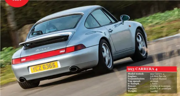  ??  ?? The Carrera 4 option perhaps makes less sense now, when most cars will be used for the occasional fun run, rather than an everyday machine, when added traction might be a desirable attribute in tricky conditions