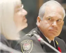  ?? TONY CALDWELL ?? The City of Ottawa tabled the draft 2018 budget with council in Ottawa Ontario Wednesday Nov 8, 2017. Ottawa Police Chief Charles Bordeleau Wednesday.