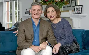  ?? MONIQUE FORD/STUFF ?? Former prime minister and now Sir Bill English and Lady Mary English discuss his knighthood honour at home in Wellington.