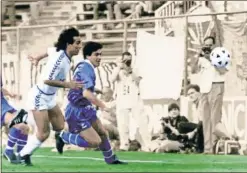  ??  ?? 1989. El Madrid ganó al Valladolid la final de Copa en el Calderón.