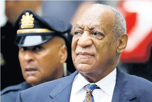  ?? AP ?? In this September 24, 2018 file photo, Bill Cosby arrives for his sentencing hearing at the Montgomery County Courthouse in Norristown, Pennsylvan­ia. A Pennsylvan­ia appeals court has rejected Cosby’s bid to overturn his sexual assault conviction.