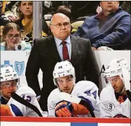  ?? Joe Sargent / NHLI via Getty Images ?? The Islanders fired coach Barry Trotz on Monday.