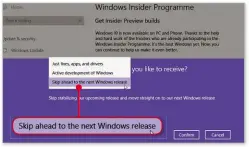  ??  ?? Windows Insider Programme lets you test new Windows 10 features before they are released to the public