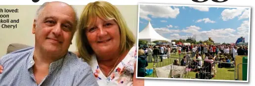  ??  ?? Day out: But Mr Tavakoli fell ill after a fry-up using eggs from the Messingham Show in Lincolnshi­re