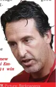  ??  ?? UNAI EMERY.