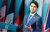  ??  ?? In gioco Justin Trudeau, 46 anni, 1,88 d’altezza, dal 2015 premier canadese. Figlio d’arte (il padre Pierre ha governato dal 1980 al 1984)