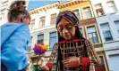  ?? Photograph: Romy Arroyo Fernandez/NurPhoto/ Rex/Shuttersto­ck ?? Little Amal in Antwerp, Belgium.