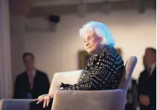  ?? KEVIN WOLF/ASSOCIATED PRESS ?? This April 15, 2015, photo shows former Supreme Court Justice Sandra Day O’Connor at the Seneca Women Global Leadership Forum at the National Museum of Women in the Arts in Washington.