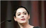  ?? AP PHOTO/PAUL SANCYA, FILE ?? Actress and activist Rose McGowan speaks at the inaugural Women’s Convention in Detroit. McGowan will be the subject of a new documentar­y TV series. E! said Tuesday it will air the fifirst part of “Citizen Rose” on Jan. 30, which coincides with the...
