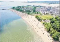  ?? Patrick Sikes / For Hearst Connecticu­t Media ?? A bill that would have banned Connecticu­t municipali­ties from imposing high fees that restrict many out-of-towners from using public beaches will not move forward this year.