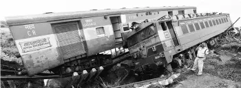  ??  ?? COLLISION COURSE In 2015, railway accidents claimed the lives of 26,066 people; railway crossing mishaps led to 2,650 fatalities. Such figures won’t match the numbers obtained from the Indian Railways or the Commission of Railway Safety