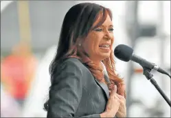  ?? CEDOC PERFIL ?? SENADORA. Cristina jurará el miércoles y cambiará el escenario.