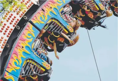  ?? Cliff Grassmick, Daily Camera ?? The Boulder Creek Festival over Memorial Day in 2016 featured thrill rides.