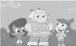  ?? NETFLIX ?? Dot, Lotta and Audrey are the stars of Harvey Street Kids on Netflix.