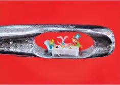  ??  ?? Work of wonder: the micro art of Willard Wigan was profiled in a C4 documentar­y