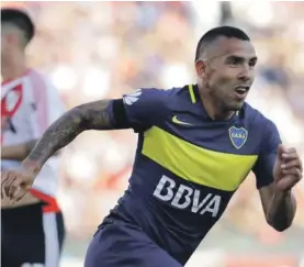  ??  ?? Carlos Tevez will continue his career in China Photo: AP