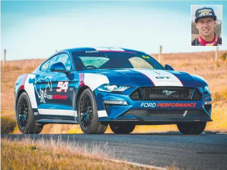  ??  ?? The Ford Mustang is coming back to Supercars and driver Chaz Mostert (inset) is stoked about it.