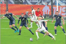  ??  ?? England's Phil Foden in action during the EURO 2020 Group D match against Scotland.