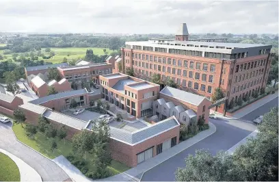  ??  ?? ●●An artists impression of what the Elisabeth Mill developmen­t will look like