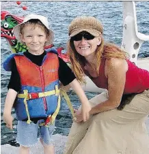  ?? FACEBOOK ?? Tamara Lovett, right, was convicted in January of criminal negligence causing death in connection with the death of her son Ryan, left. Her lawyer is calling for the case to be tossed due to trial delays.