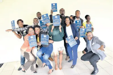  ??  ?? The nineteen Jamaicans who have been awarded Chevening Scholarshi­ps to pursue master’s degrees in the United Kingdom.